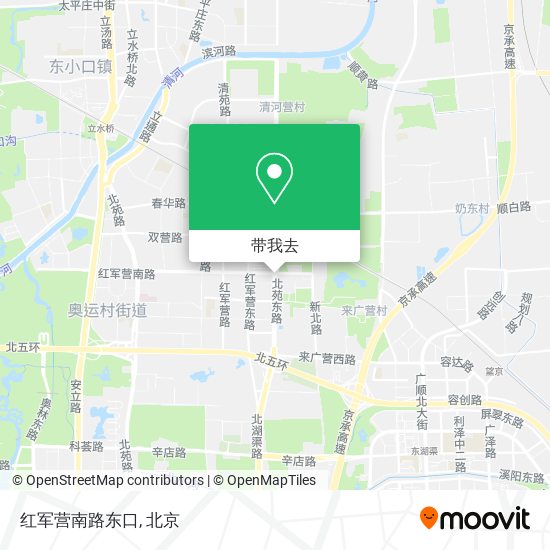 红军营南路东口地图