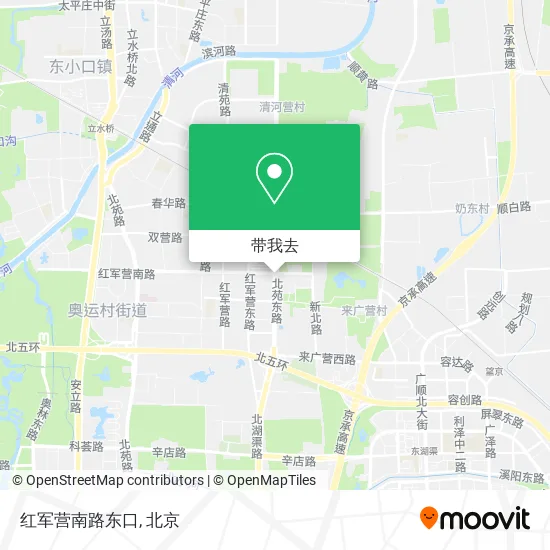 红军营南路东口地图