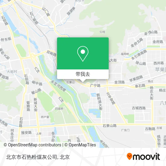 北京市石热粉煤灰公司地图
