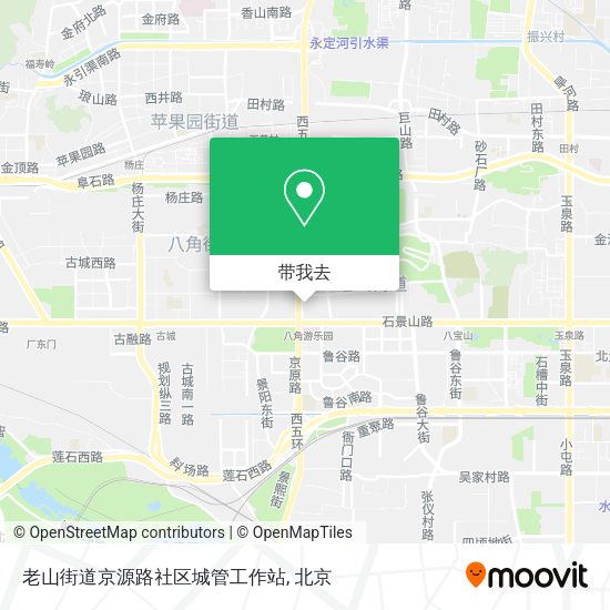 老山街道京源路社区城管工作站地图