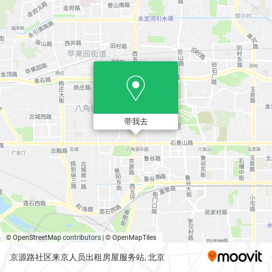 京源路社区来京人员出租房屋服务站地图