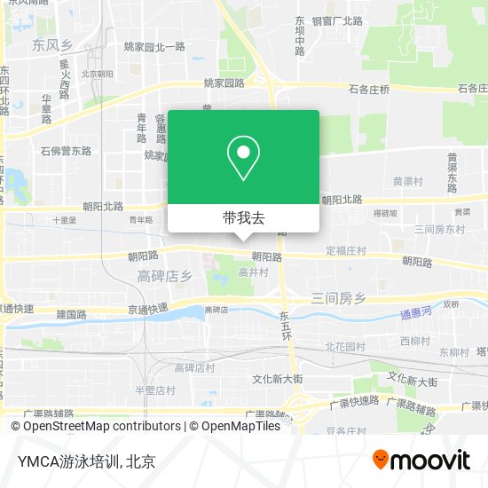 YMCA游泳培训地图