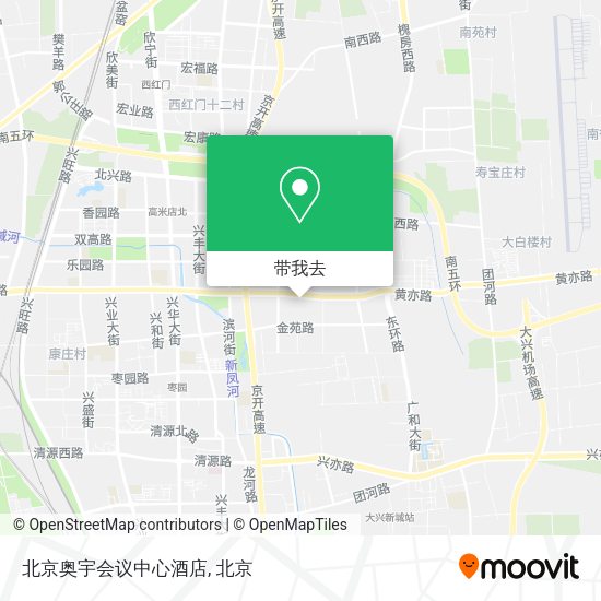北京奥宇会议中心酒店地图