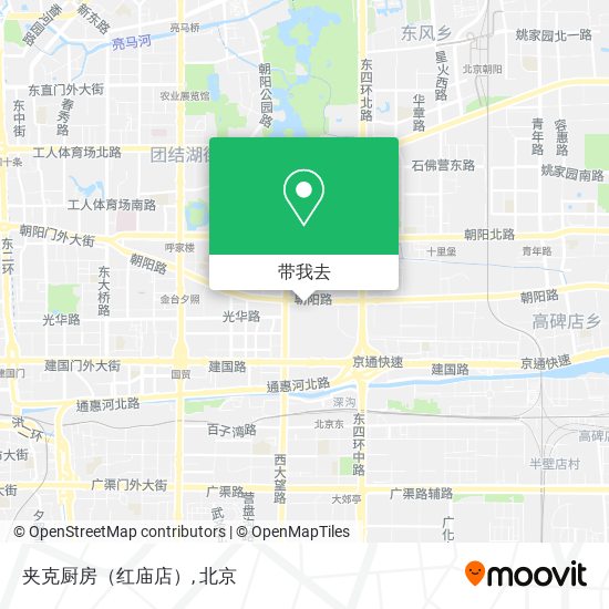 夹克厨房（红庙店）地图