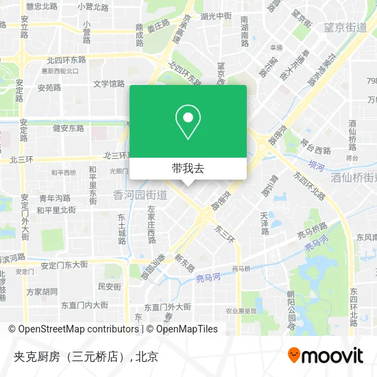 夹克厨房（三元桥店）地图