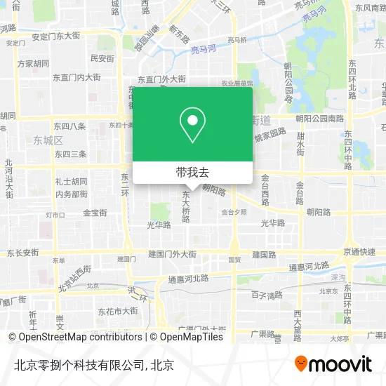 北京零捌个科技有限公司地图