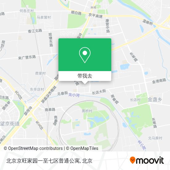 北京京旺家园一至七区普通公寓地图