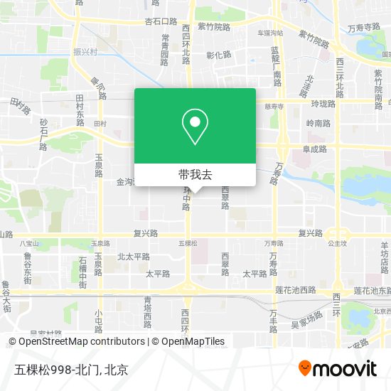 五棵松998-北门地图