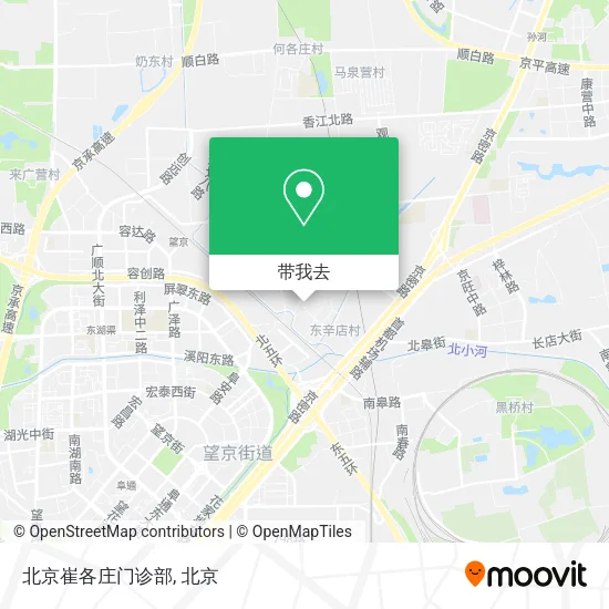 北京崔各庄门诊部地图