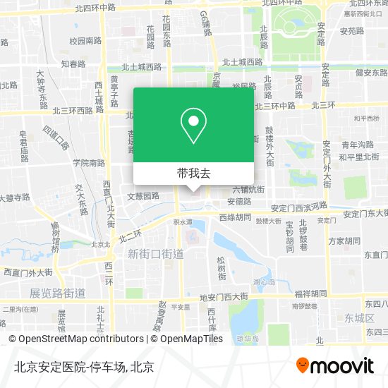 北京安定医院-停车场地图