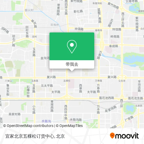 宜家北京五棵松订货中心地图