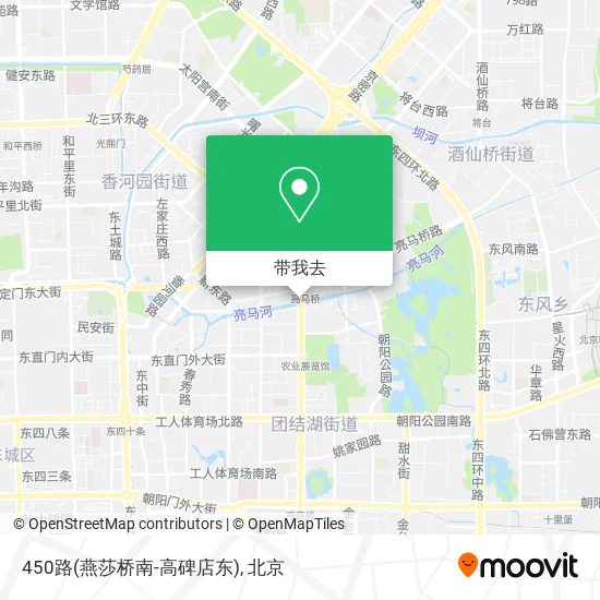 450路(燕莎桥南-高碑店东)地图