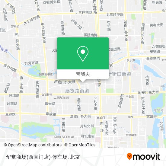 华堂商场(西直门店)-停车场地图