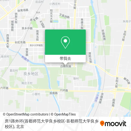 房1路外环(首都师范大学良乡校区-首都师范大学良乡校区)地图