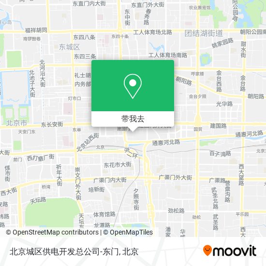 北京城区供电开发总公司-东门地图