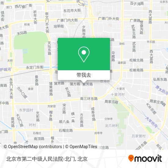 北京市第二中级人民法院-北门地图