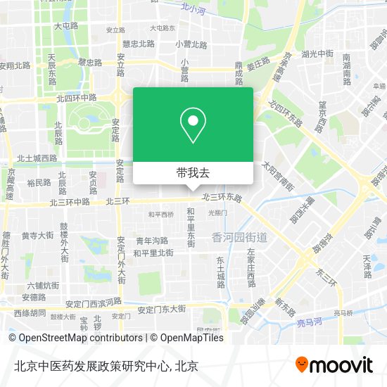 北京中医药发展政策研究中心地图