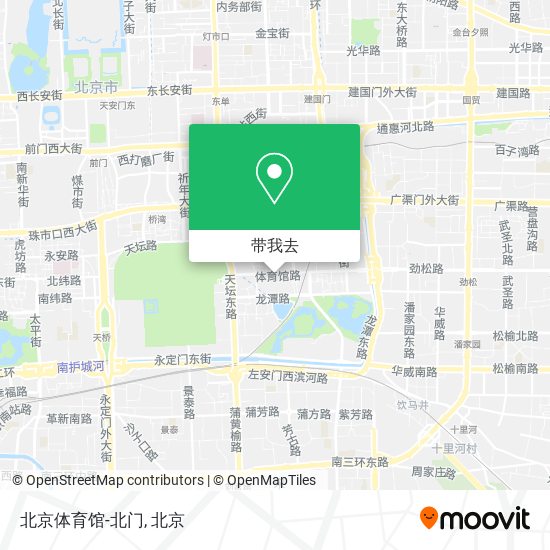 北京体育馆-北门地图