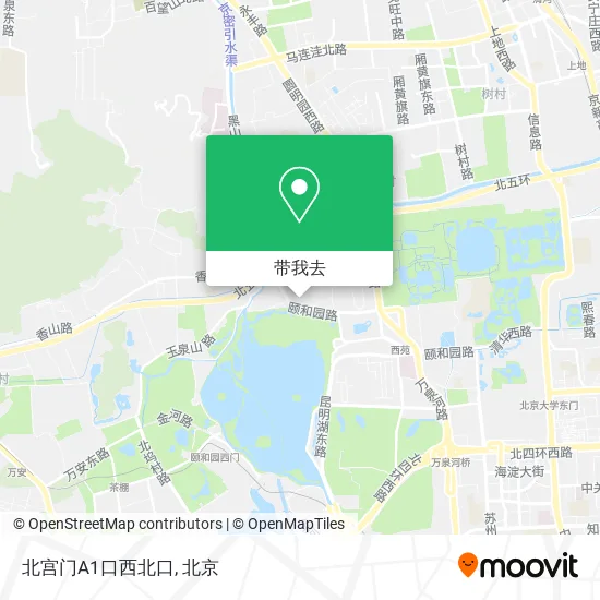 北宫门A1口西北口地图