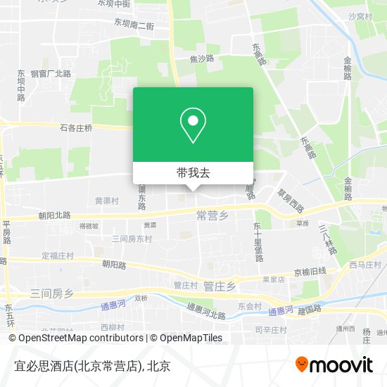 宜必思酒店(北京常营店)地图