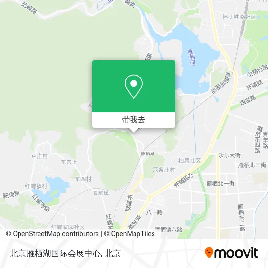 北京雁栖湖国际会展中心地图