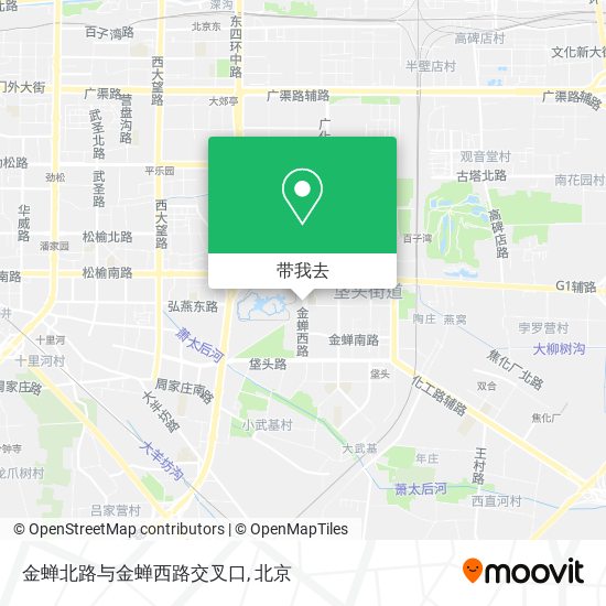 金蝉北路与金蝉西路交叉口地图