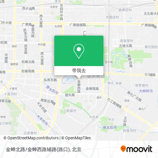 金蝉北路/金蝉西路辅路(路口)地图