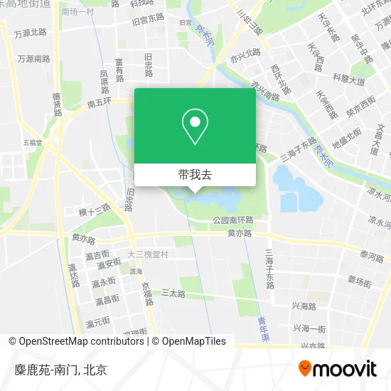 麋鹿苑-南门地图