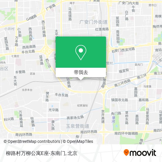 柳路村万柳公寓E座-东南门地图