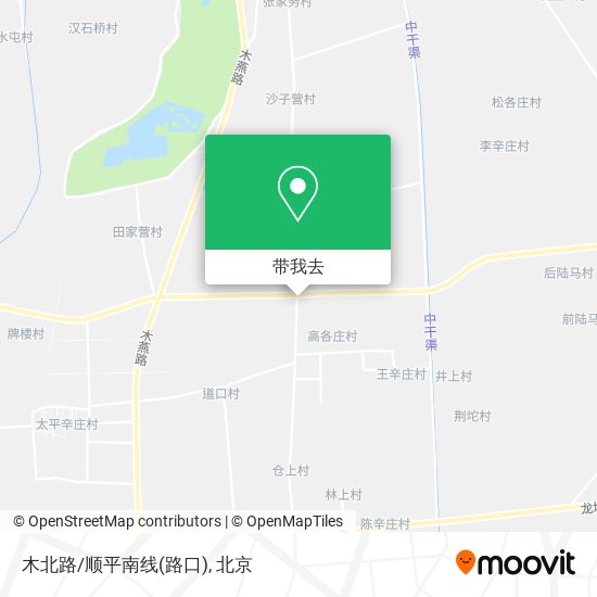 木北路/顺平南线(路口)地图