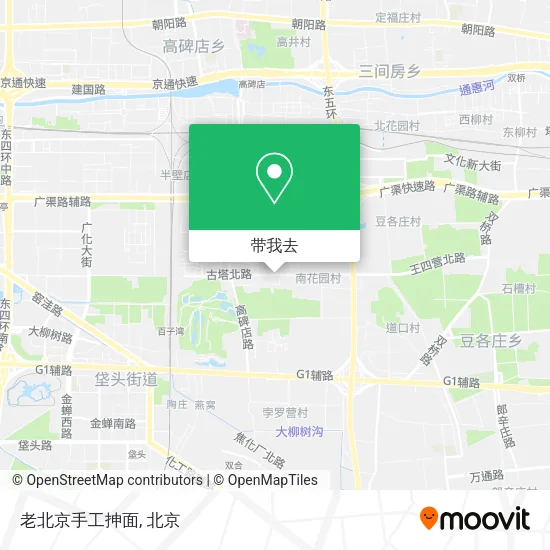 老北京手工抻面地图