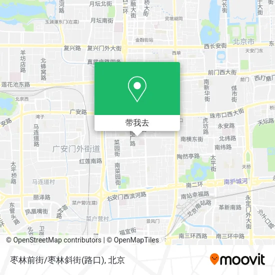 枣林前街/枣林斜街(路口)地图