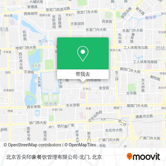 北京舌尖印象餐饮管理有限公司-北门地图