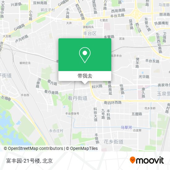 富丰园-21号楼地图