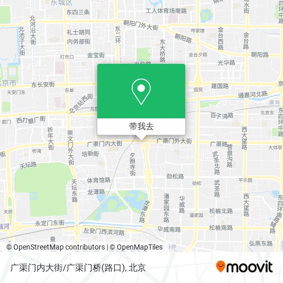 广渠门内大街/广渠门桥(路口)地图