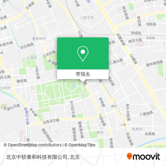 北京中软泰和科技有限公司地图