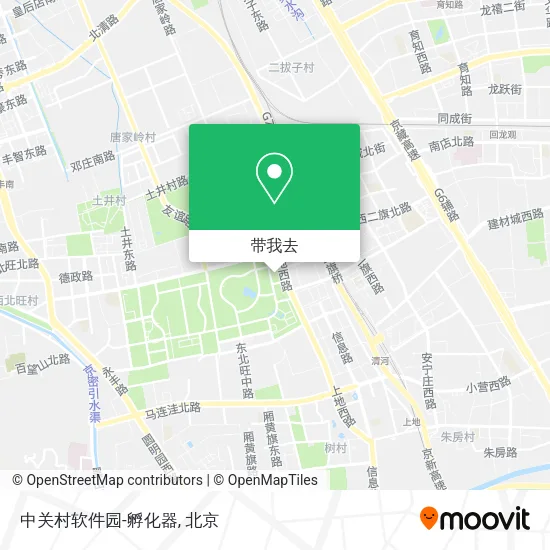 中关村软件园-孵化器地图