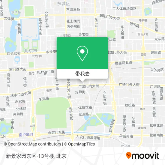 新景家园东区-13号楼地图