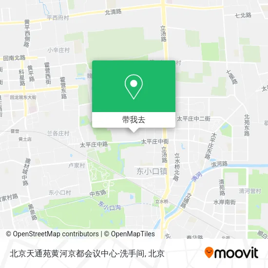 北京天通苑黄河京都会议中心-洗手间地图