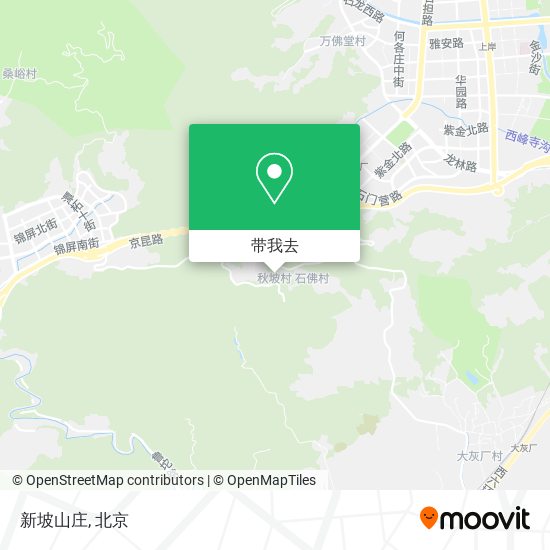 新坡山庄地图