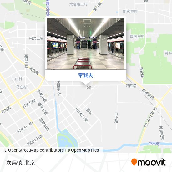 次渠镇地图