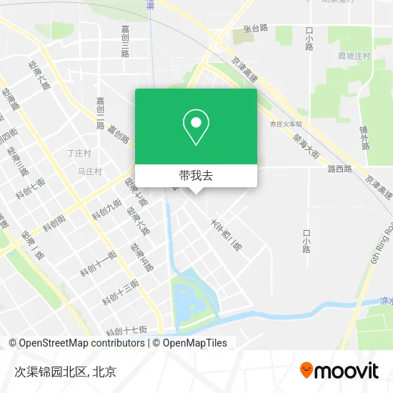 次渠锦园北区地图