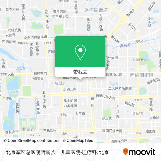 北京军区总医院附属八一儿童医院-理疗科地图