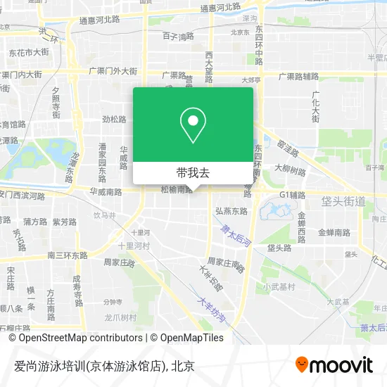 爱尚游泳培训(京体游泳馆店)地图