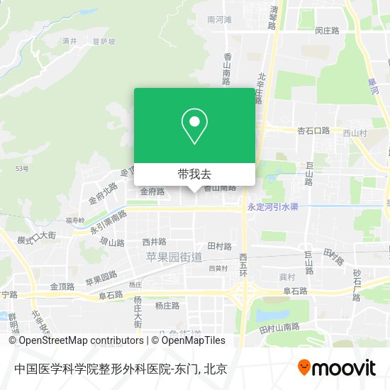 中国医学科学院整形外科医院-东门地图