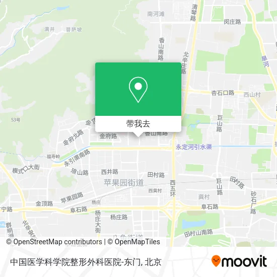 中国医学科学院整形外科医院-东门地图