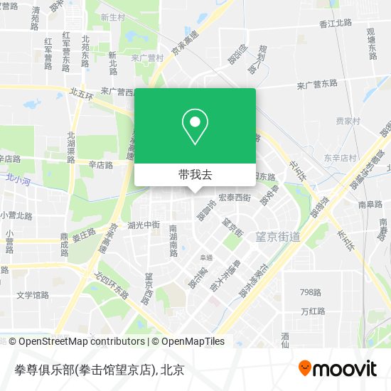 拳尊俱乐部(拳击馆望京店)地图