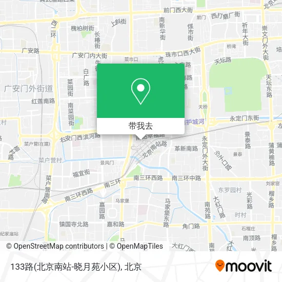 133路(北京南站-晓月苑小区)地图