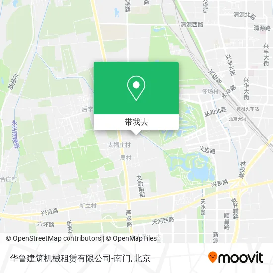 华鲁建筑机械租赁有限公司-南门地图