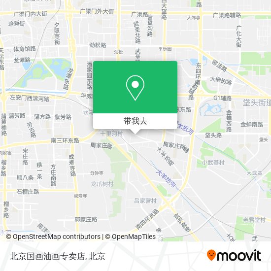 北京国画油画专卖店地图